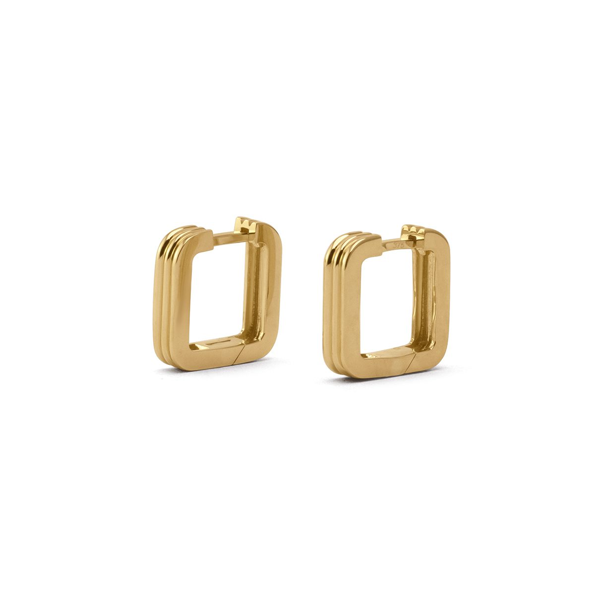 ESMERA earrings in 9K yellow gold, handmade by Brohn Smith in Sydney