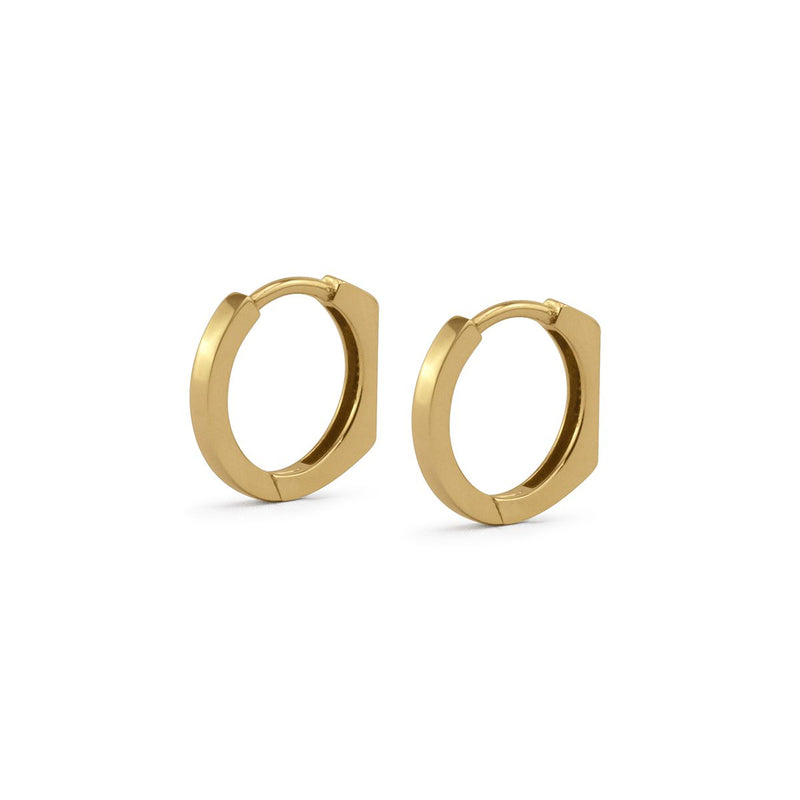 ELINA earrings in 9K yellow gold, handmade by Brohn Smith in Sydney